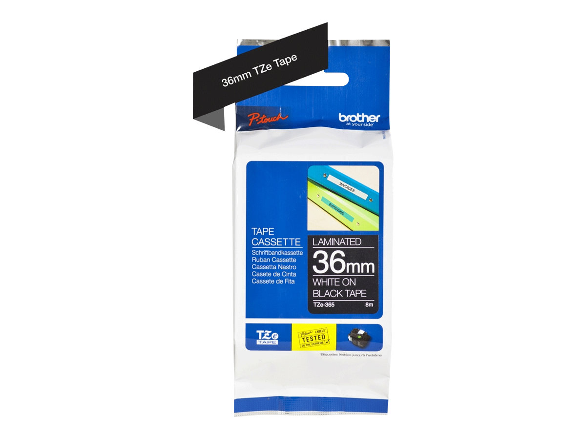 Brother TZE365 Schriftbandkassette schwarz/weiß für P-touch 3600,9500PC,9600,RL
