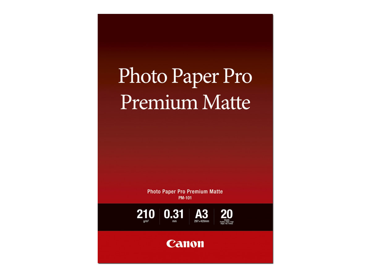 CANON Pro Premium Matte PM-101 Fotopapier A3+ 20 Blatt