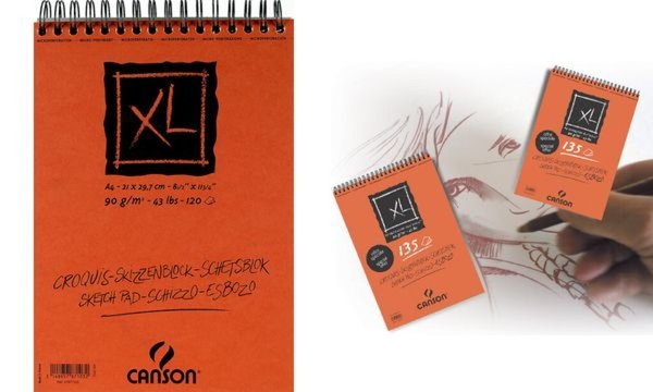 CANSON Skizzen- und Studienblock X L, DIN A2, 90 g/qm (5787106)