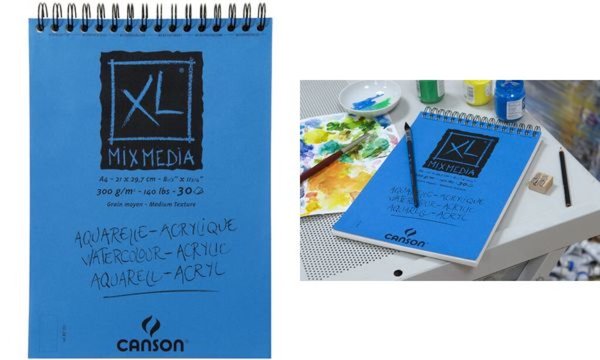 CANSON Skizzen- und Studienblock X L MIX MEDIA, DIN A2 (5297316)