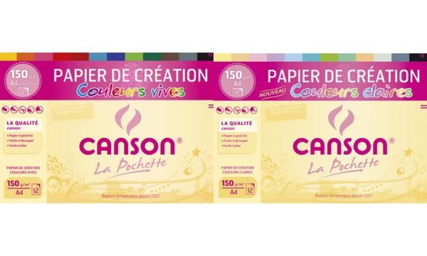 CANSON Tonpapier in Sammelmappe, DI N A4, 150 g/qm (5297344)