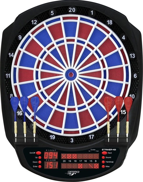 CARROMCO ELEKTRONIK DARTBOARD STRIKER-40, Nr: 92446