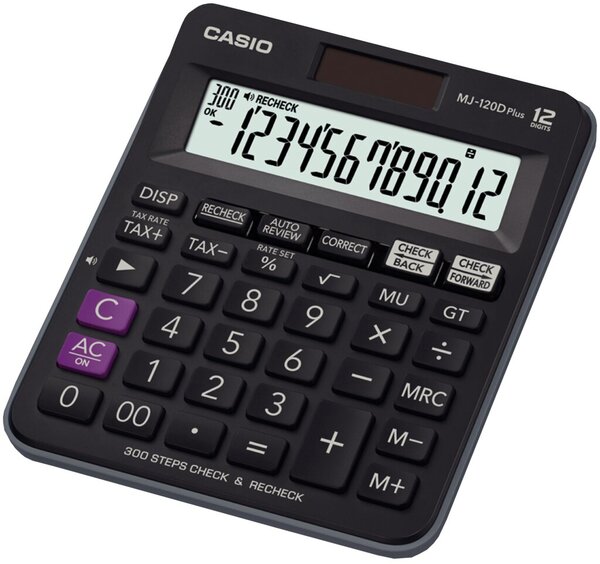 CASIO Tischrechner MJ-120DPLUS LCD-Anzeige (12-stellig) MJ-120D PLUS (MJ-120D P