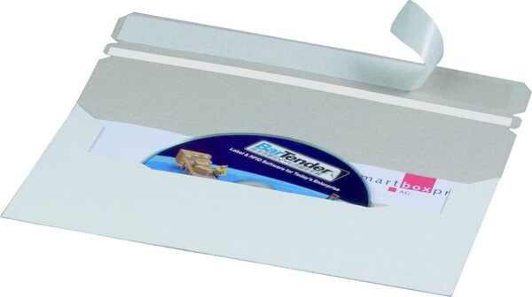 CD/DVD-Kuvert, hk, weiß Innenmaß: 218x121mm
