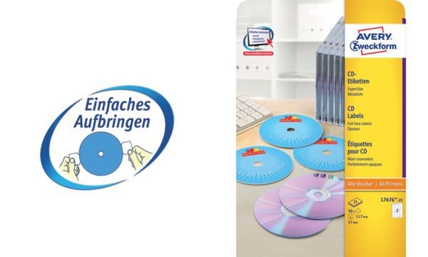 CD/DVD-Labels/117mm/SuperSize/glossy