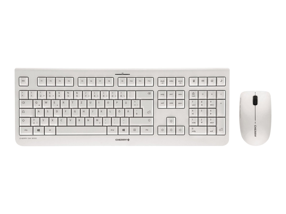 CHERRY DW 3000 Keyboard and Mouse Set - PALE GREY - USB (DE)