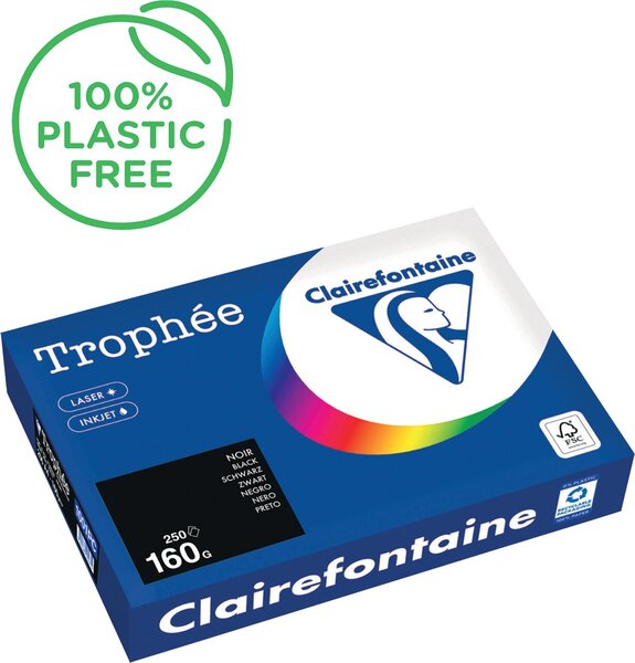 Kopierpapier,A4 160g, 250Blatt Trophee Intensiv, schwarz