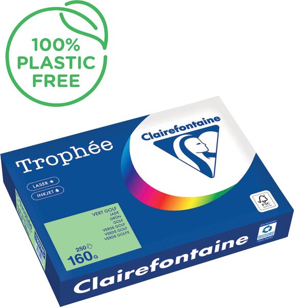 Kopierpapier,A4 160g, 250Blatt Trophee Pastell, grün