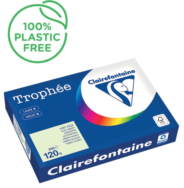 Kopierpapier,A4 120g, 250Batt Trophee Pastell, blaßgrün