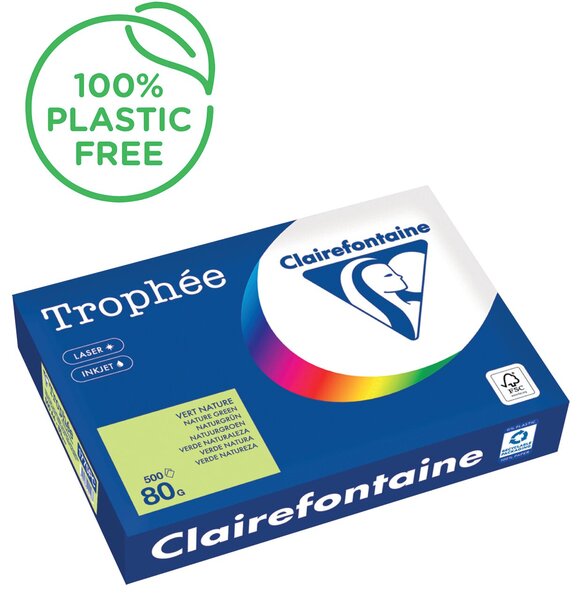 Kopierpapier,A4 80g, 500Blatt Trophee Pastell, naturgrün