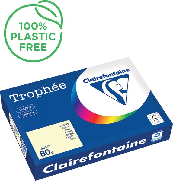 Kopierpapier,A4 80g, 500Blatt Trophee Pastell, sand