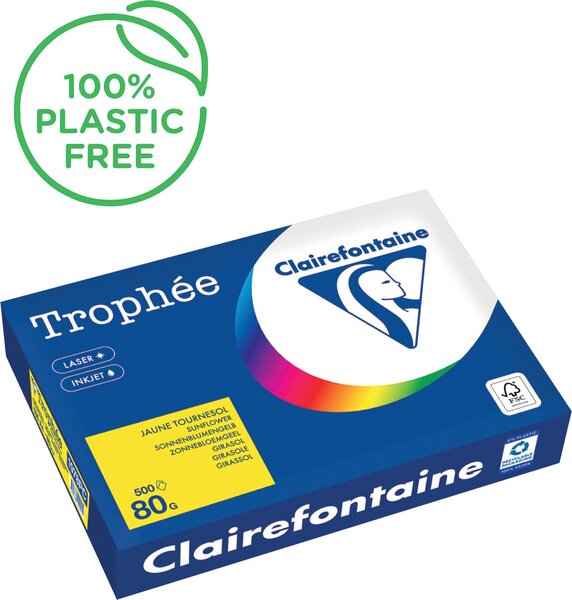 Kopierpapier,A4 80g, 500Blatt Trophee Intensiv, sonnenblumengelb