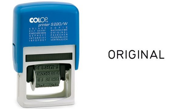 COLOP Wortbandstempel Printer S 220 /W, blau (62518264)