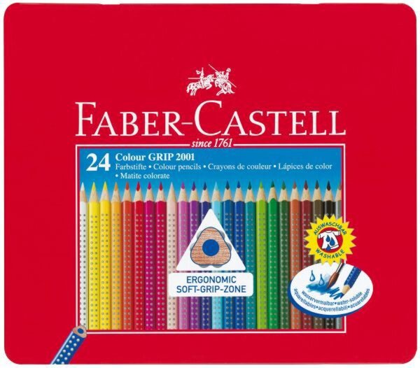 COLOUR GRIP 2001 Farbstifte 24er Blechetui, sortiert