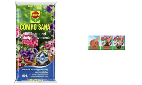COMPO SANA Balkon- und Kübelpflanze nerde, 50 Liter (60010112)