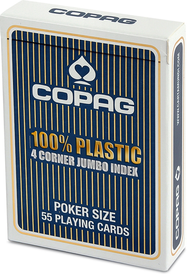 COPAG® Plastik Poker Jumbo Index blau, Nr: 22564059