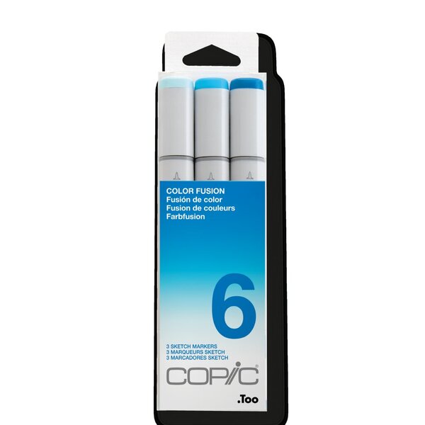 COPIC Marker sketch, 3er Set "Color 15,20cm (6") Tinte auf Alkoholbasis, schnel