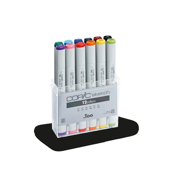 COPIC Profi-Pinselmarker sketch, 12er Basis-Set