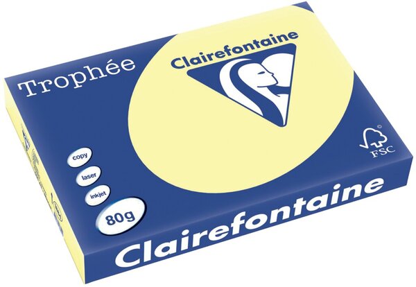 Clairalfa Multifunktionspapier Trop hée, A3, 80g/qm, gelb (332298800)