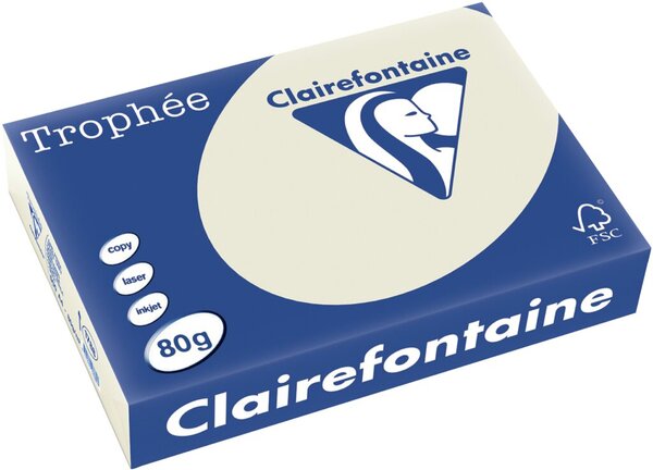 Clairalfa Multifunktionspapier Trop hée, A4, 80 g/qm, grau (332302000)