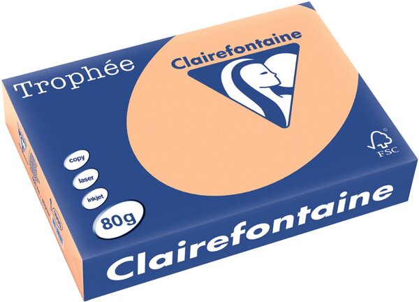 Clairalfa Multifunktionspapier Trop hée, A4, 80 g/qm,aprikose (8010043)