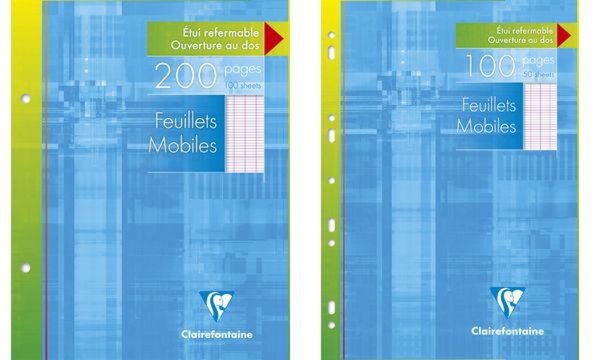 Clairefontaine Feuillets mobiles, A 4, Séyès, 100 pages (87000383)