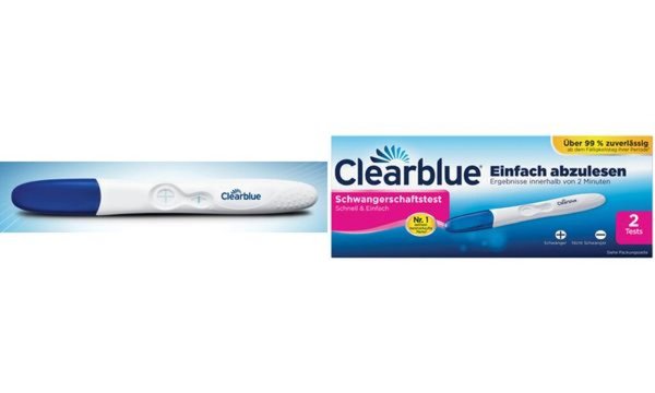 Clearblue Schwangerschaftstest Sch nell u Einfach, 1er Pack (6430491)