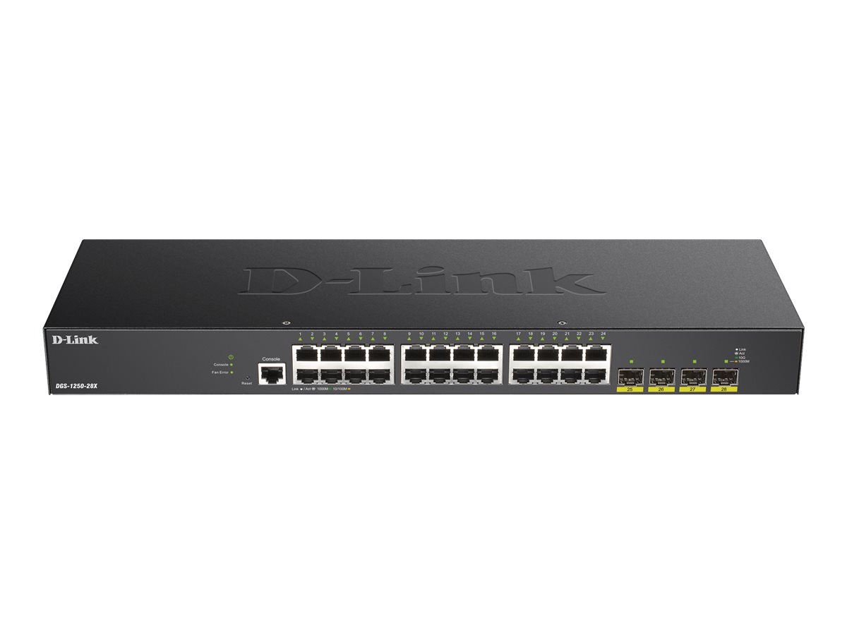 D-LINK 28-Port Smart Managed Gigabit Switch 4x 10Gdlink|green 3.0, 24x 10/100/1