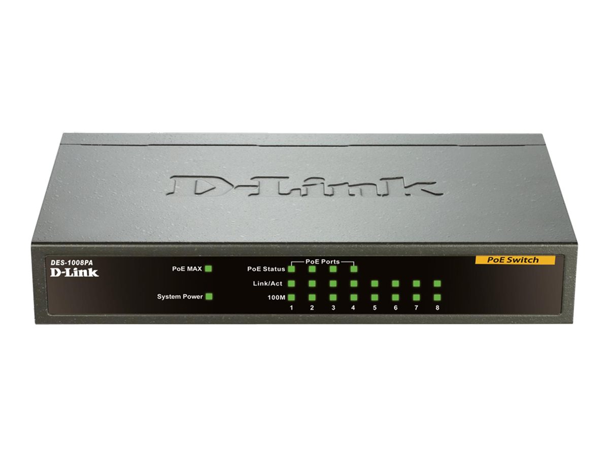 D-LINK 8-Port Layer2 PoE Fast Ethernet Switch
