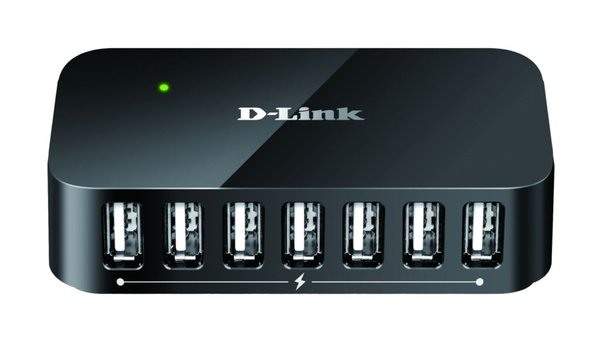 D-LINK DUB-H7 USB Hub 2.0, 7-Port mit Netzteil