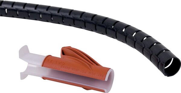 Addit Kabelschlucker mit Einzugshilfe schwarz Ø 15mm x 3m, 2 Jahre Garantie
