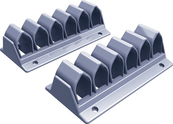 Addit Kabelwelle silber, für 10 Kabel á 7 mm Dicke