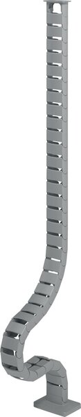 Addit Kabelführung mit Magnet, grau für Sitz-/Steh Schreibtischhöhen