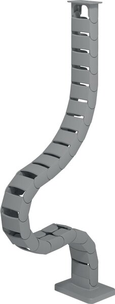 Addit Kabelführung 130cm, grau für Sitz-/Steh Schreibtischhöhen
