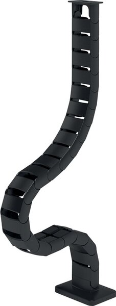 Addit Kabelführung 130cm, schwarz für Sitz-/Steh Schreibtischhöhen