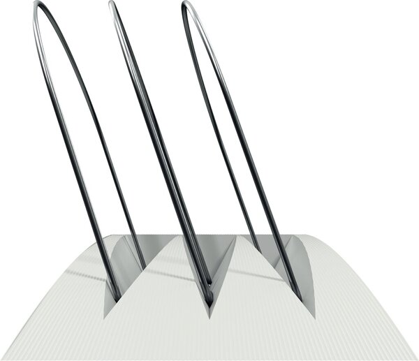 Viewmate Ordnerablage, weiß für bis 3 Ordner, Maße: 175x322x48 mm