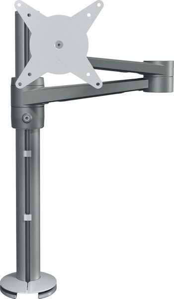 Viewlite Monitorarm für Schreibtische silber, Höhenvefrstellung mit Gewinde-
