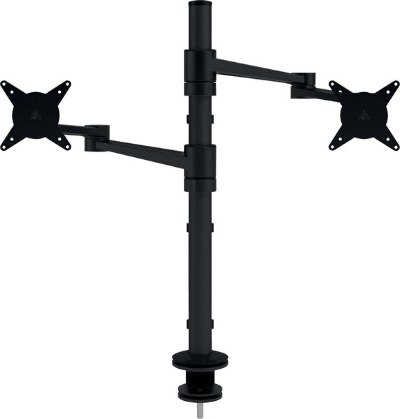 Viewlite Dual-Monitorarm schwarz für für Schreibtische, Höhenverstellung