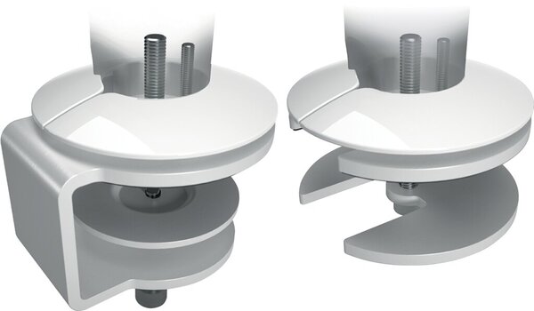 Viewlite plus Monitorarm silber für Schreibtische, dynamischer Höhen-