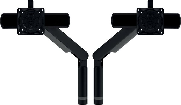 Viewprime plus Dual-Monitorarm schwarz für Schreibtische, dynamischer
