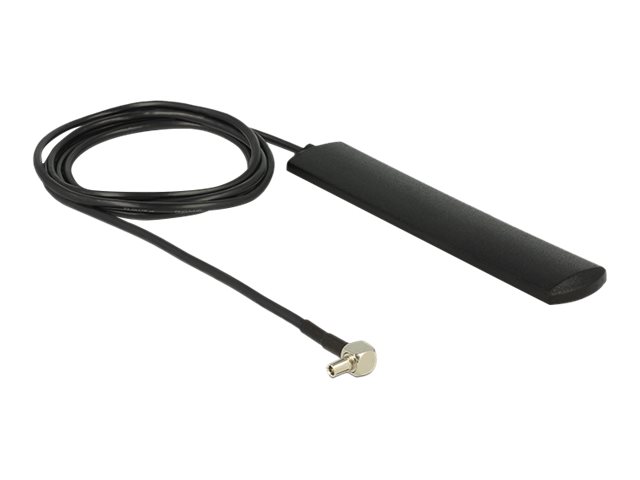 DELOCK LTE-Antenne Delock TS-9 3dBi 90ø starr 1.00m Klebem. schwarz
