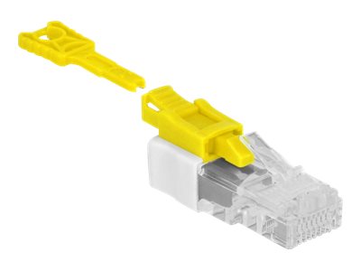 DELOCK RJ45 Port Blocker Set 5 Stück weiß/gelb RJ45 Port Blocker Set 5 Stück we