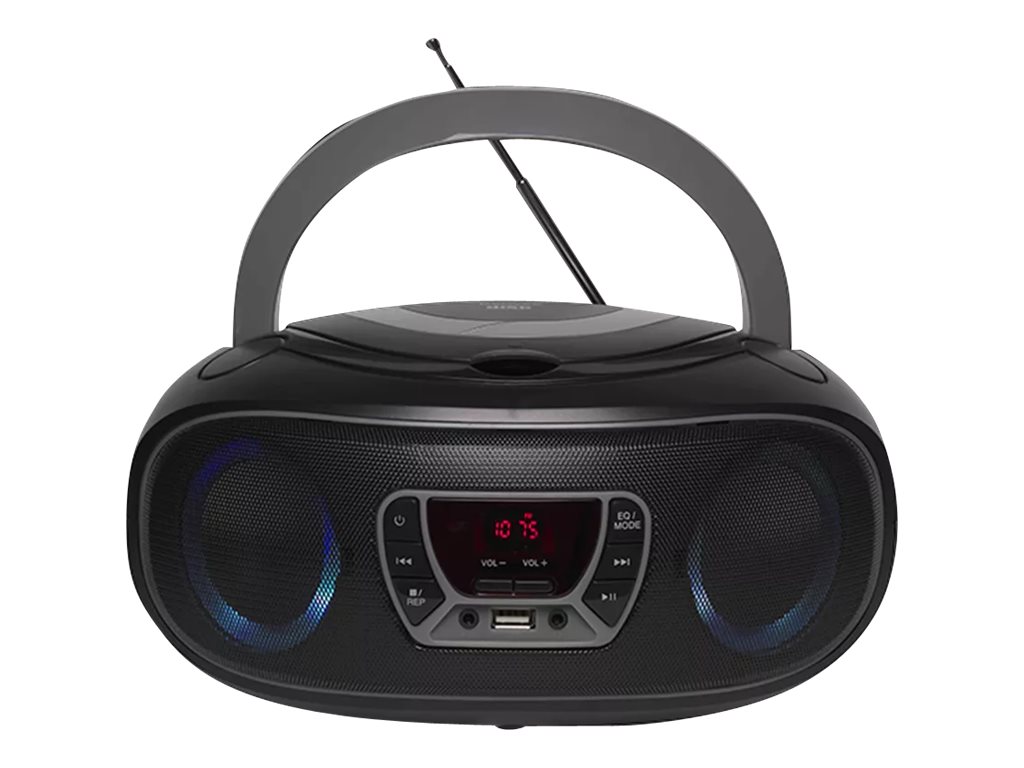 DENVER TCL-212BT UKW CD-Radio AUX, CD, USB, Bluetooth® Stimmungslicht Grau