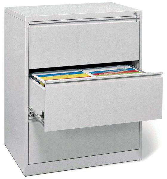 Hängeregistraturschrank 1020x840x620, doppelbahnig, DIN A4, lichtgrau,