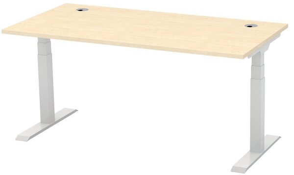 Schreibtisch FLEX MODUL 1600 mm höhenverstellbar, Dekor Ahorn