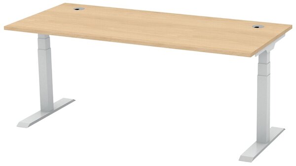 Schreibtisch FLEX MODUL 1800 mm höhenverstellbar, Dekor Buche