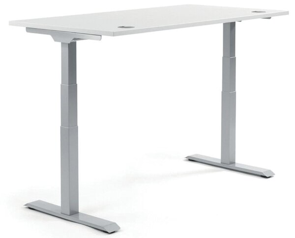 Tisch FLEX MODUL, 2000x800x605, weiß, (H x B x T) 605-1255 x 800 x 2000 mm,