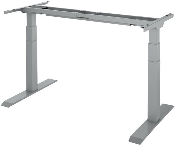 Tischgestell FLEX MODUL, alusilber, elektrisch höhenverstellbares Gestell,
