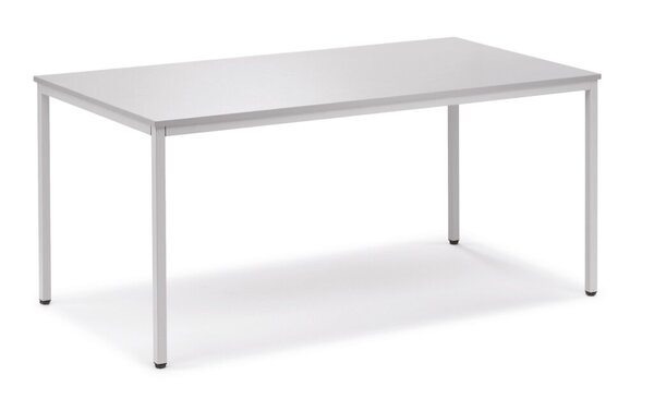 Mehrzwecktisch 1400 mm x 800 mm Höhe 720 mm, lichtgrau / lichtgrau