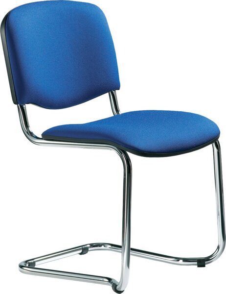 Polsterschwinger mit Chromgestell bequem gepolstertete Sitz- und